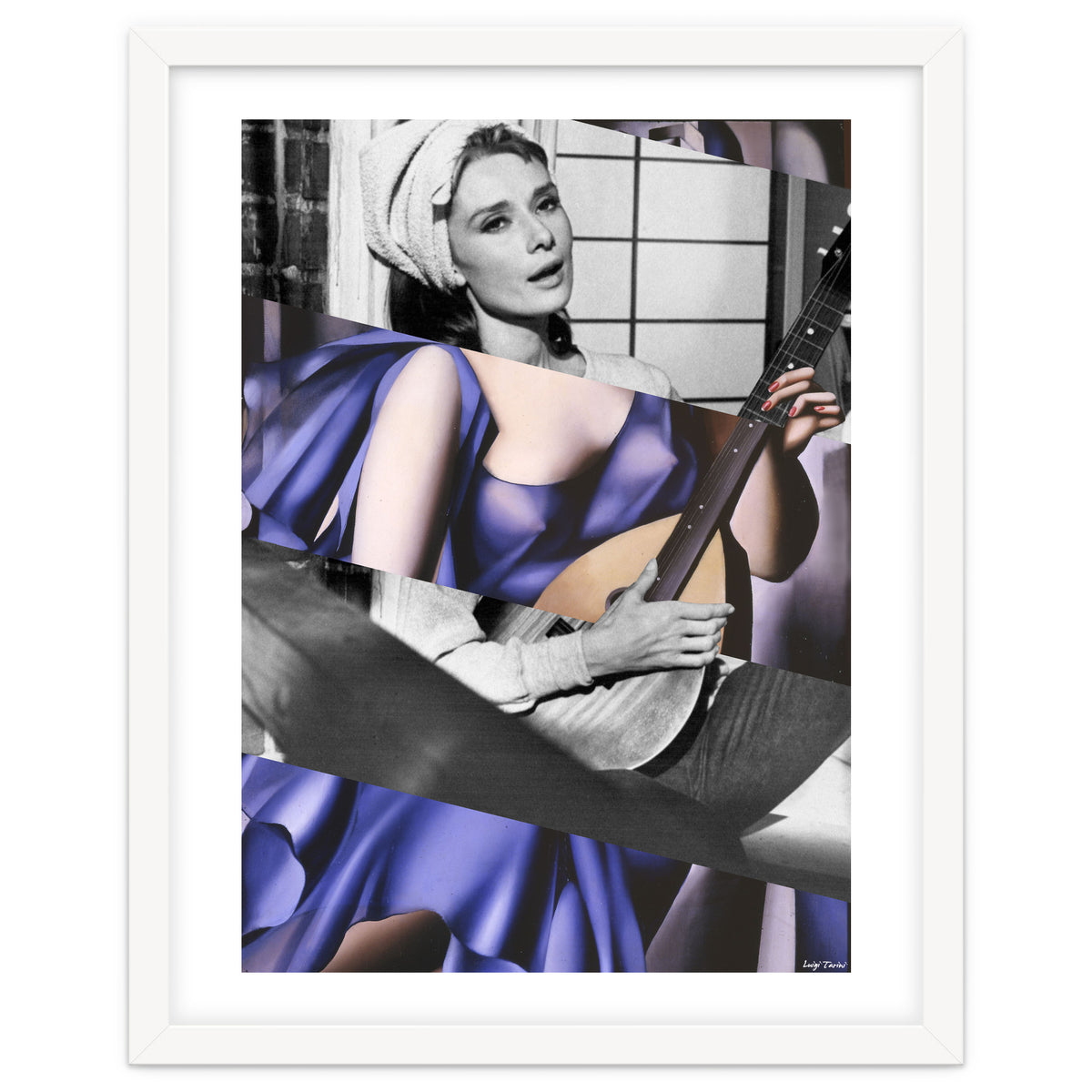 Tamara De Lempicka's Blue Woman with a Guitar & Audrey Hepburn in Breakfast at Tiffany's