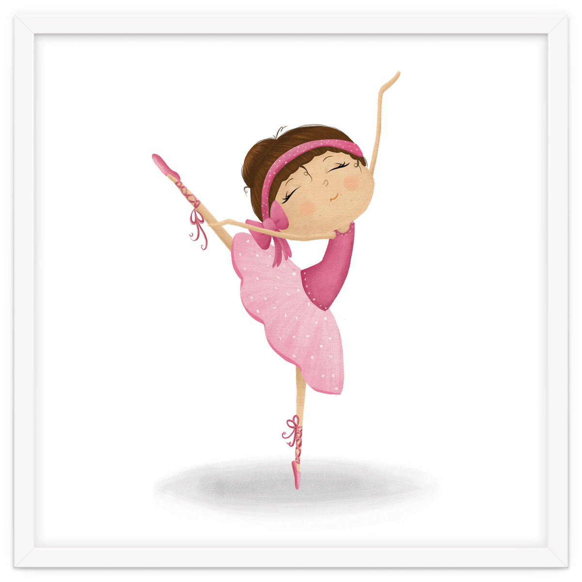 Adorable Ballerina Nursery Print