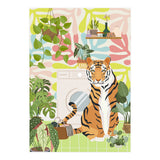 Tiger in Matisse Style Bathroom (Print Only) thumbnail