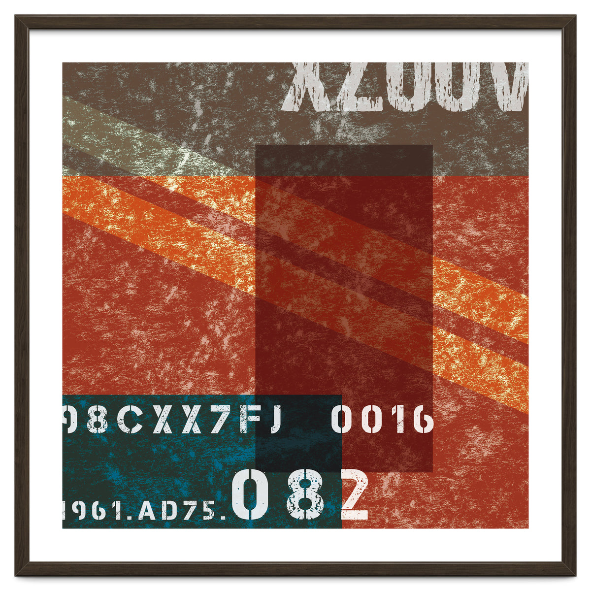 Abstract Industrial Red