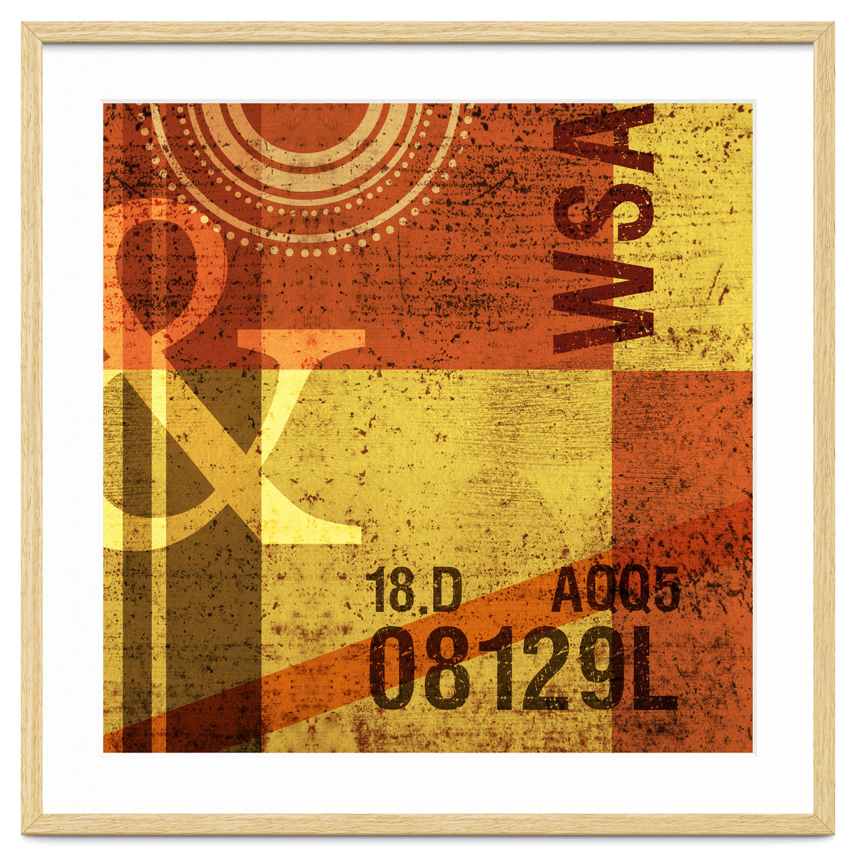 Abstract Industrial Yellow