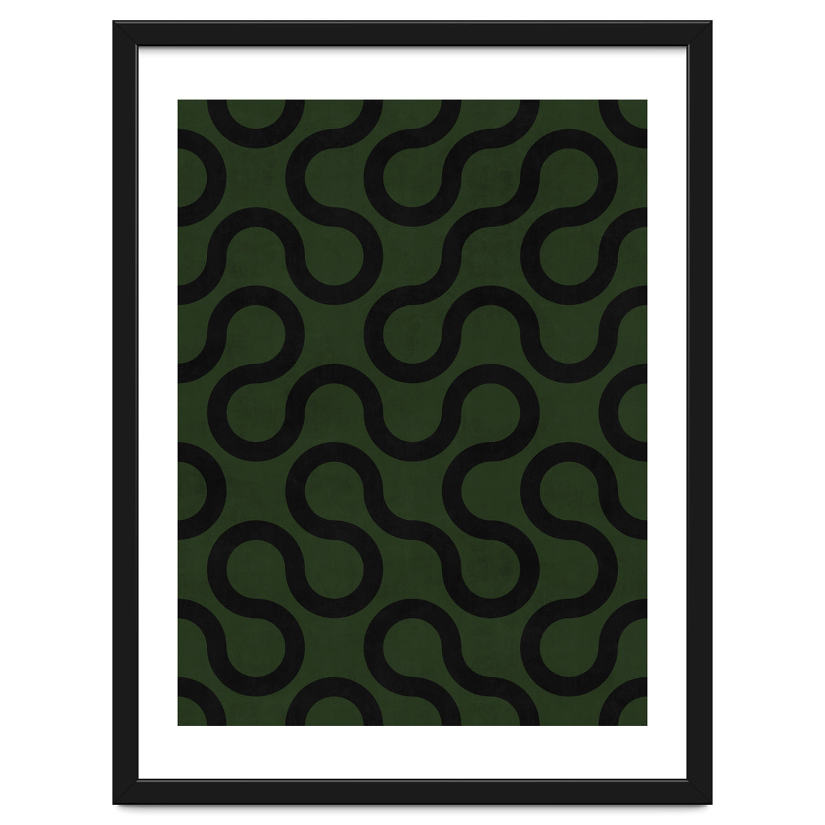 My Favorite Geometric Patterns No.33 - Deep Green