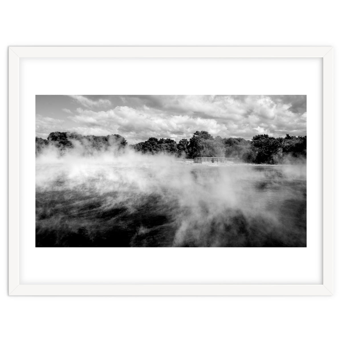 Vapors in Rotorua, New Zealand Art Print
