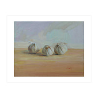 Three Garlic Globes Still Life Painting (Print Only)