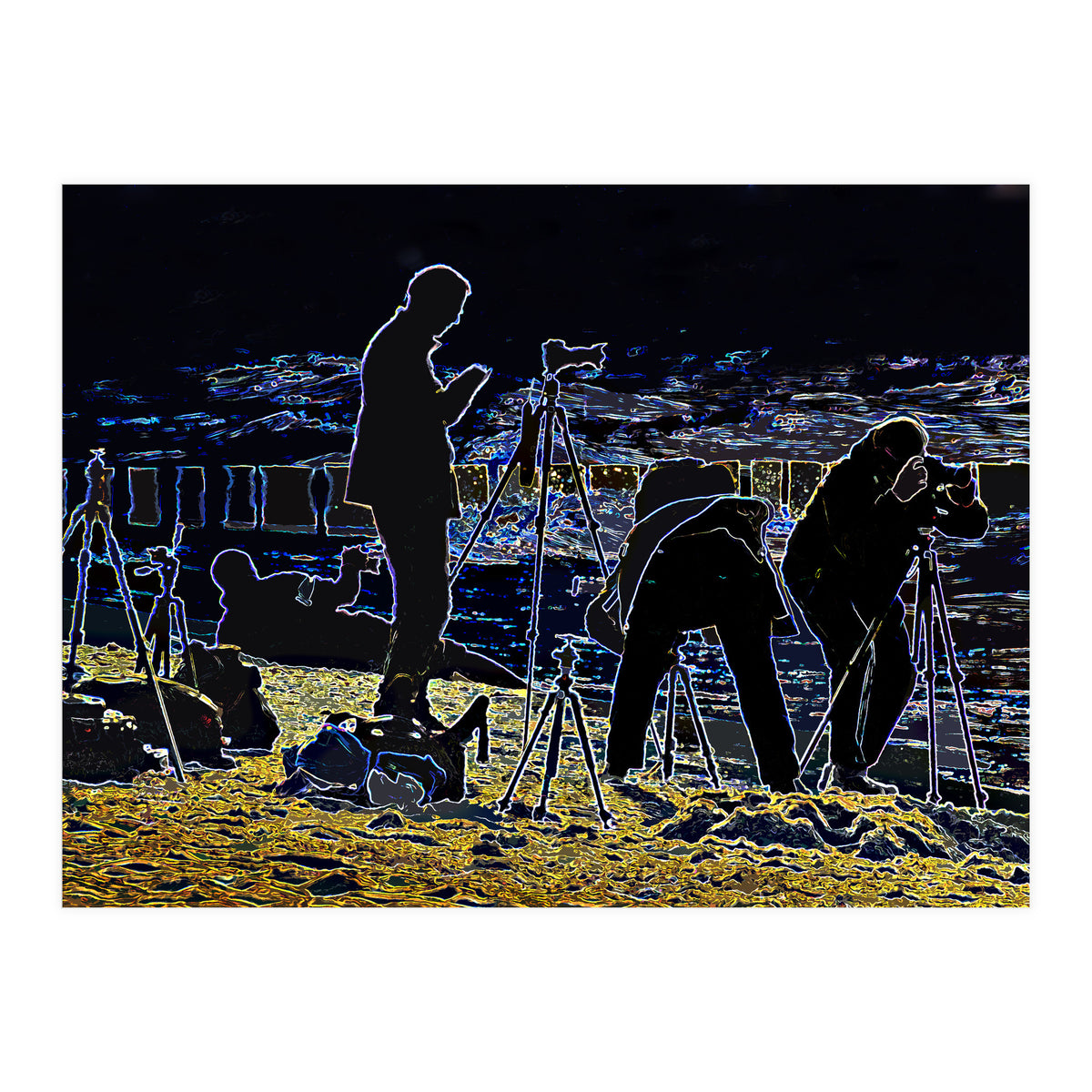 Photographers at the beach (Print Only)