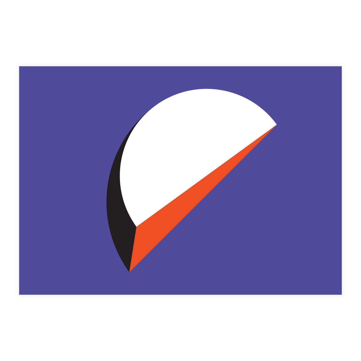 Geometric Shapes No. 37 - orange & purple (Print Only)