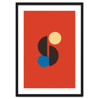 Mid Century Geometric Simple Art Print