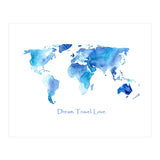 Dream. Travel. Love || watercolor (Print Only) thumbnail