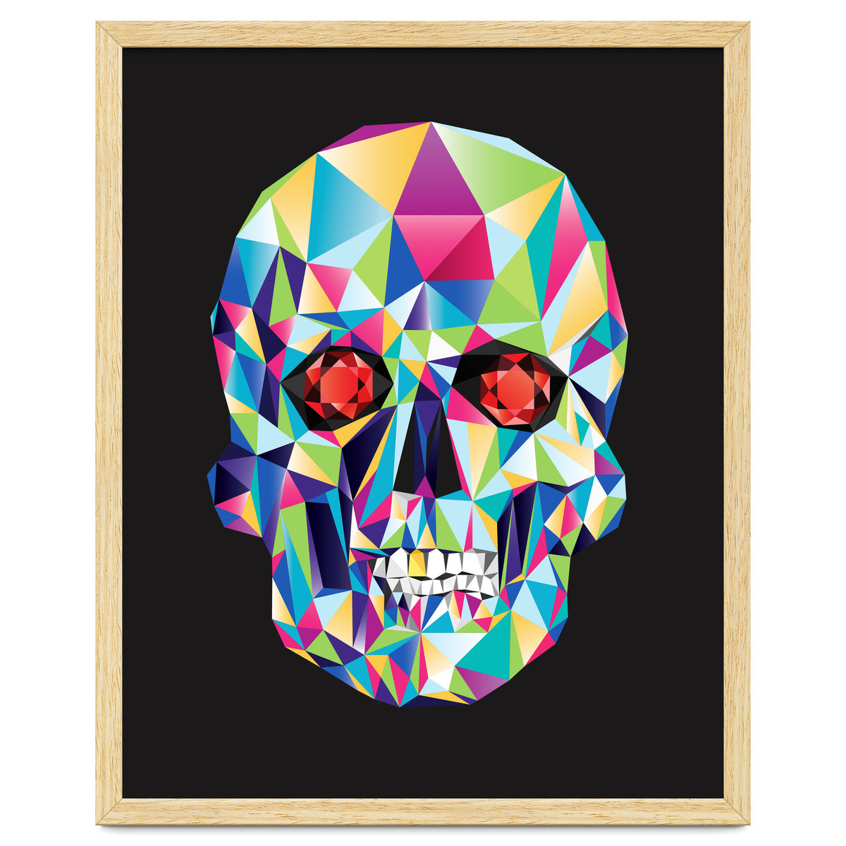 Geometric Candy Skull