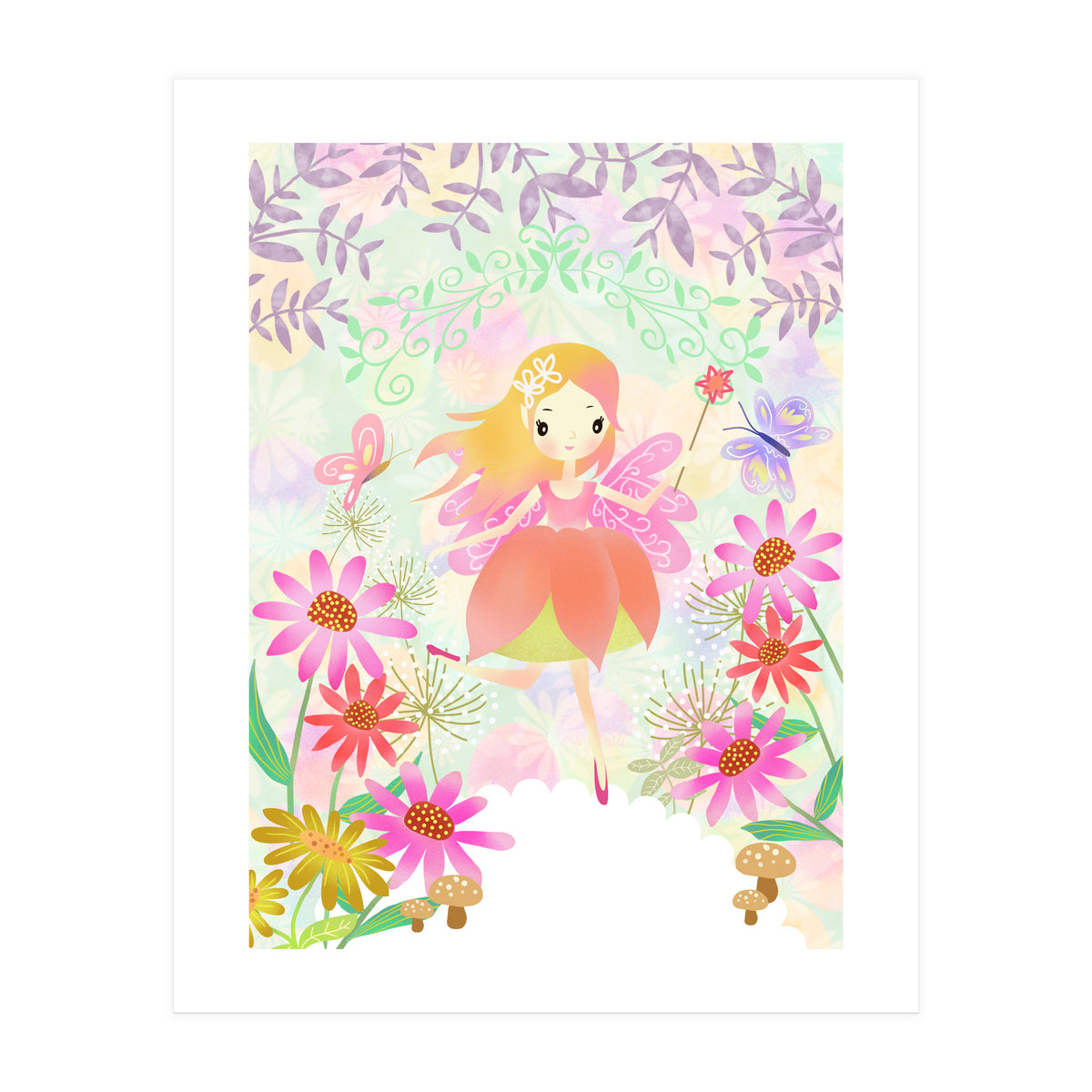 Fairy in the Garden (Print Only)