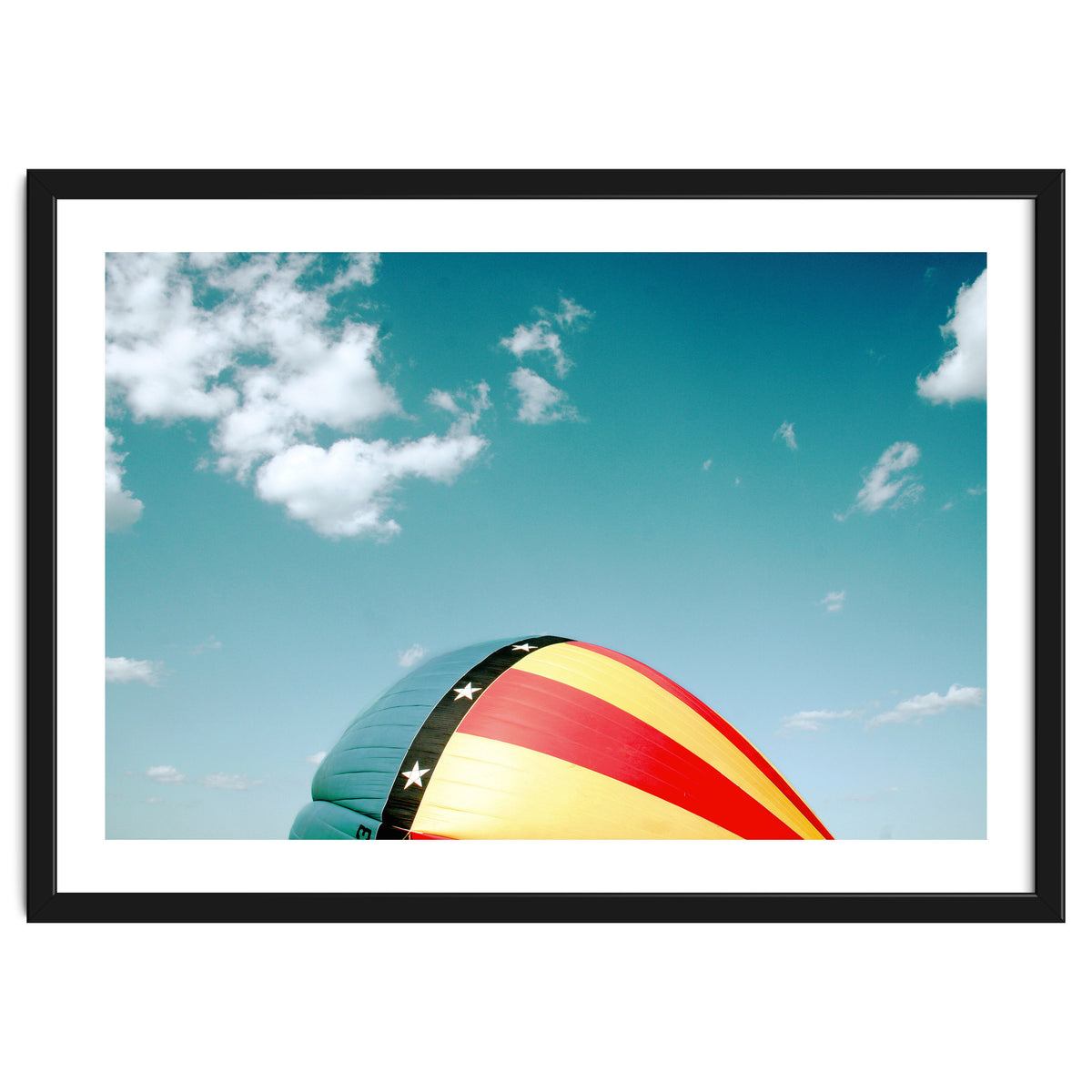 Air balloon over the blue sky