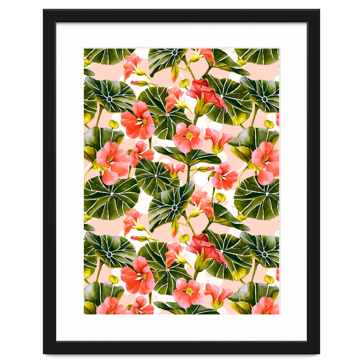 Nasturtiums watercolor 03