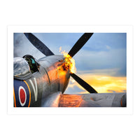 Spitfire Fighter Aircraft 'hot Starting' (Print Only)