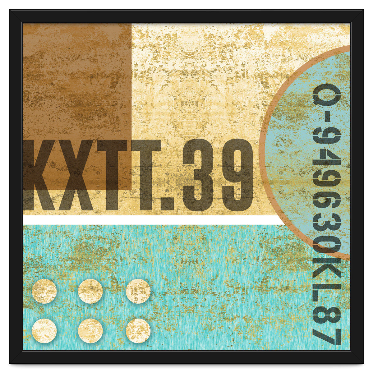 Abstract Industrial Sand And Blue