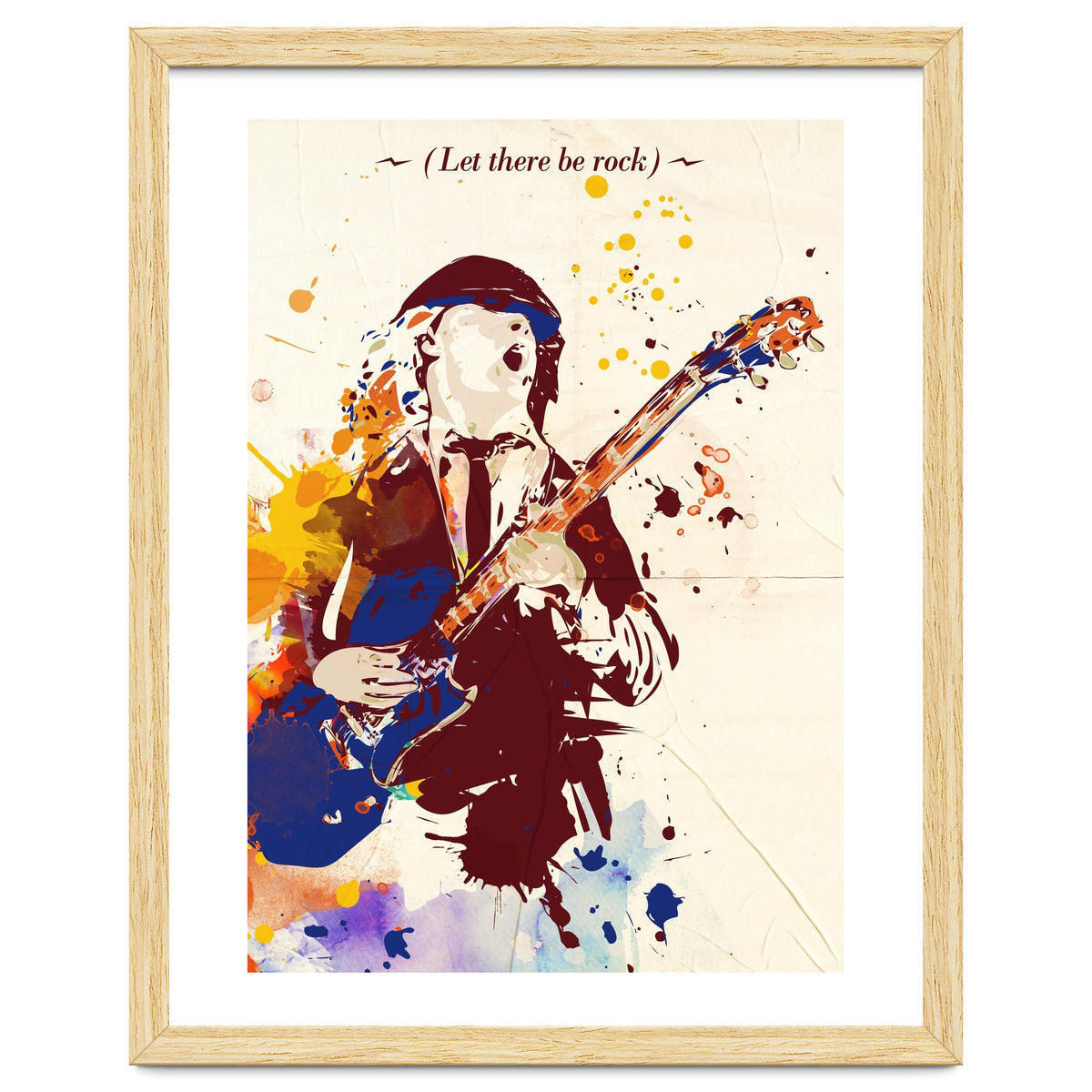 Angus Young pop art poster