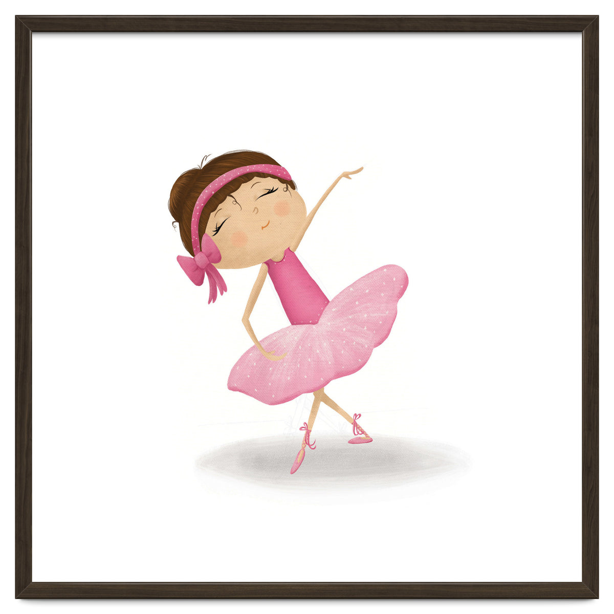 Adorable Plie Ballerina Nursery Print