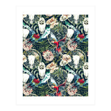 Dark pattern boho skull tropical  (Print Only) thumbnail