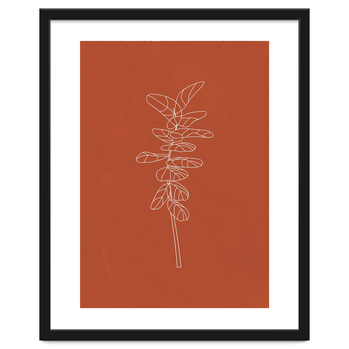 Line Art Botanical Terracotta