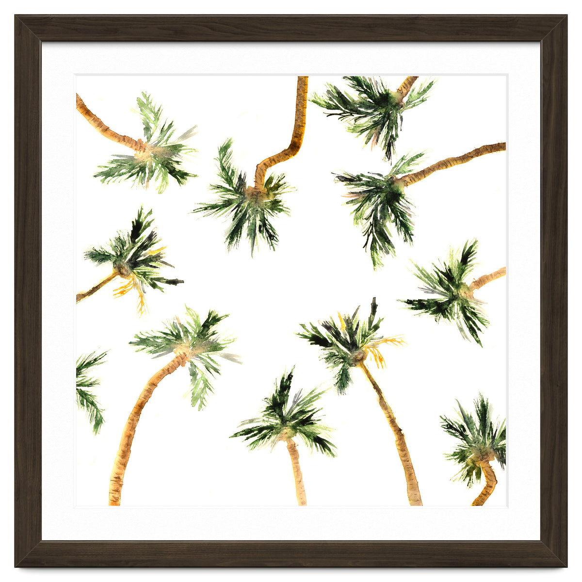 Under the coconut palms || watercolor