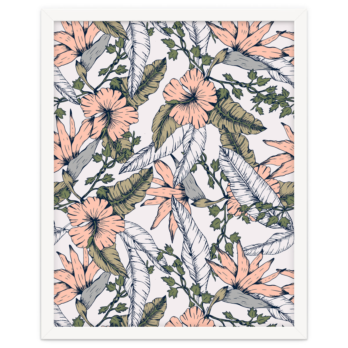 Tropical pattern pastel