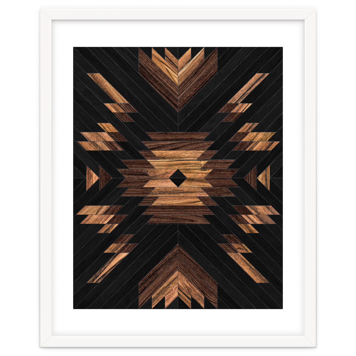 Urban Tribal Pattern No.7 - Aztec - Wood