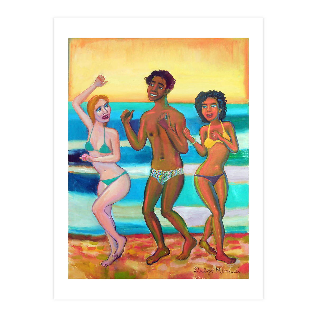 Bailando En La Playa 2020 2 B (Print Only)
