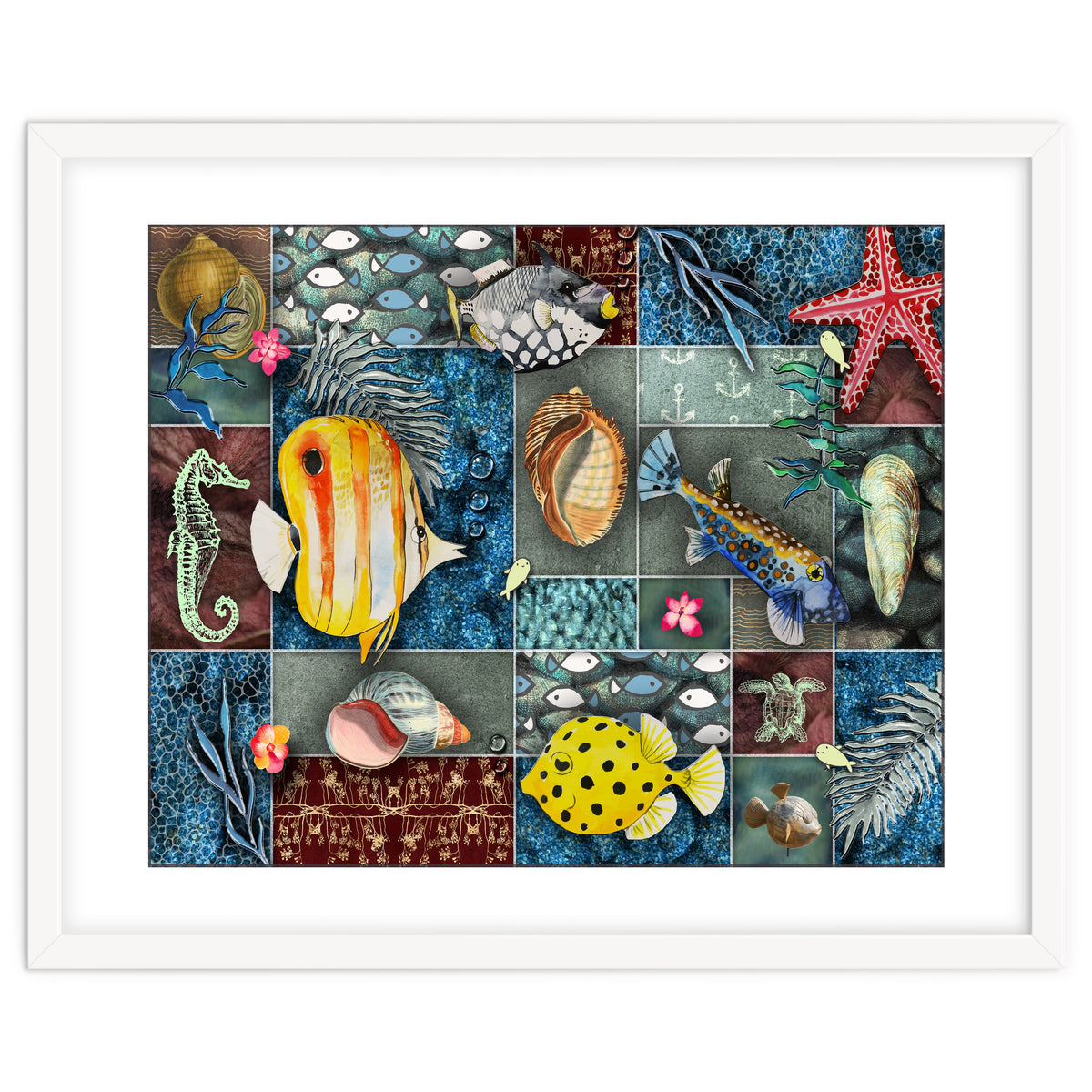 Sea Life Collage
