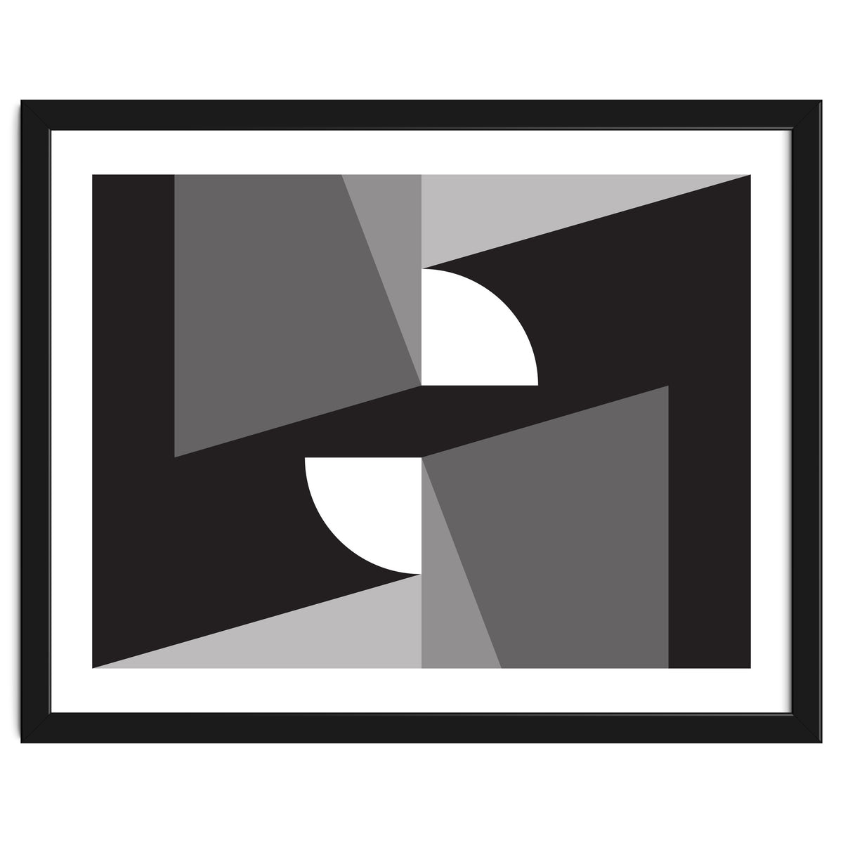 Geometric Shapes No. 11 - monochrome