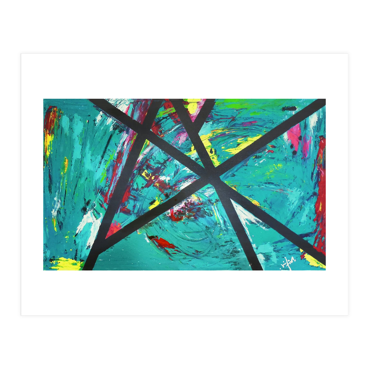 Struggle - Abstract On Canvas (Print Only)