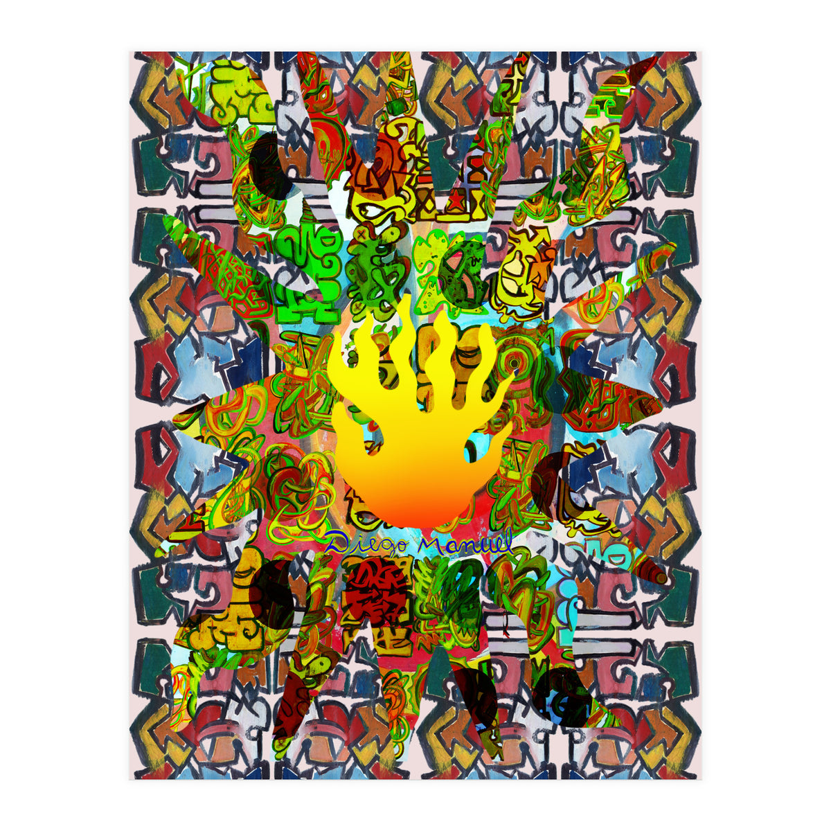 Fuego Y Graffiti 48 (Print Only)