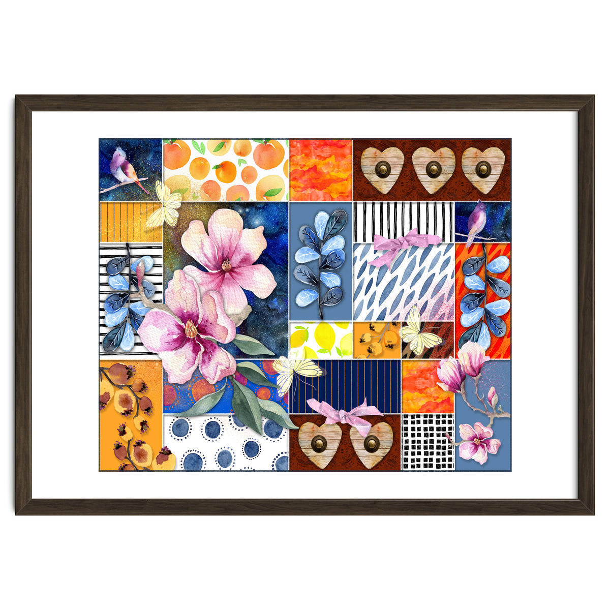 Romantic Floral Collage