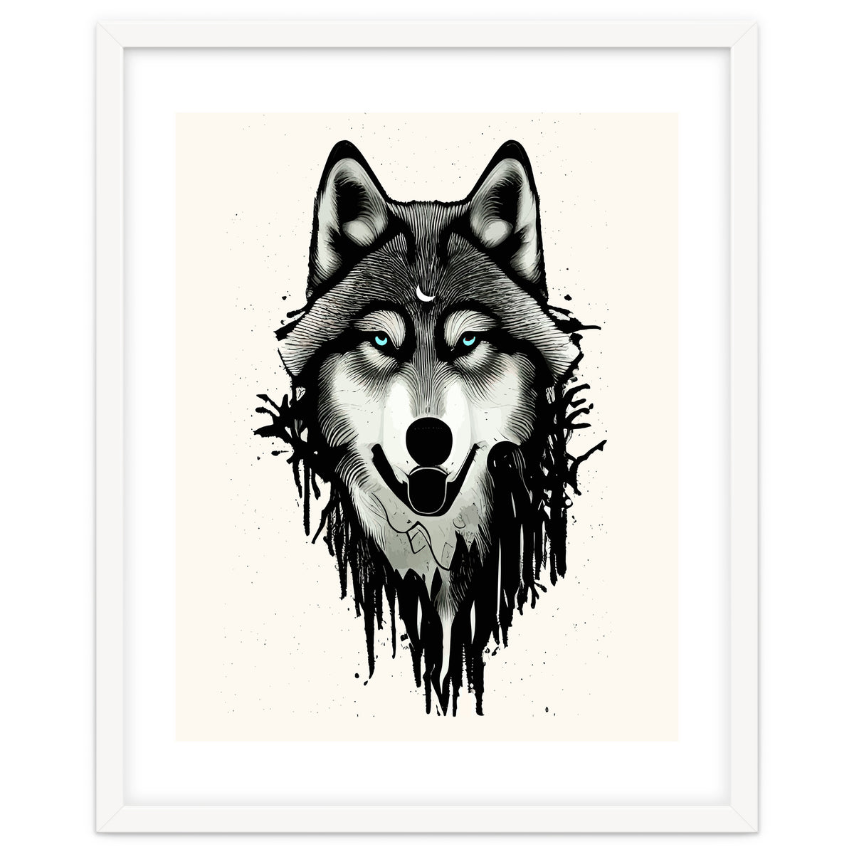 Wicked Soul, Werewolf Wolf Wild Animals Sketch, Wildlife Drawing Line Art, Wild Eclectic Dark Moon