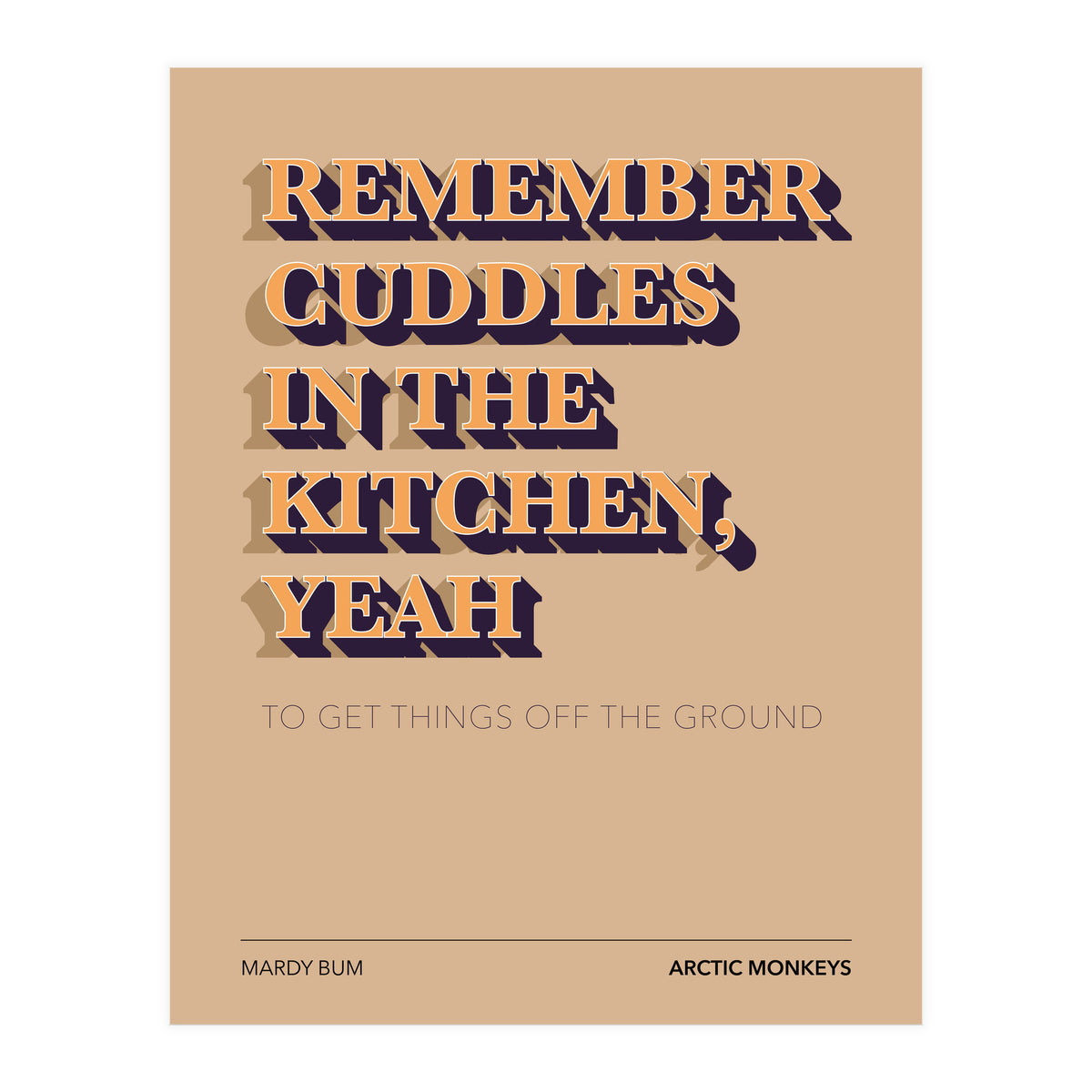 Arctic Monkeys - Mardy Bum (Print Only)