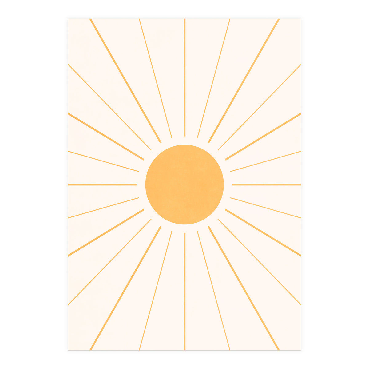 SUN IN LINE - GOLD (Print Only)