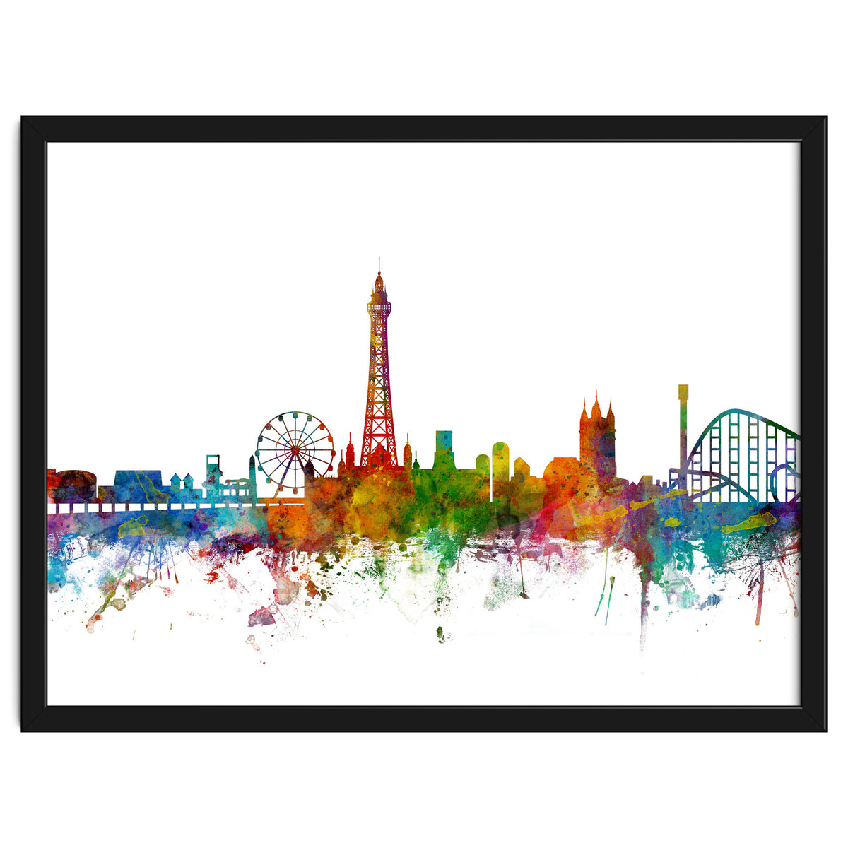 Blackpool England Skyline