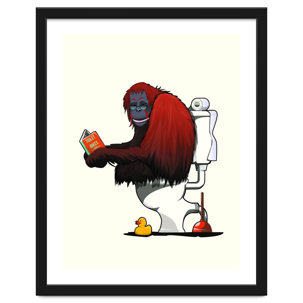 Orangutan on the Toilet, Funny Bathroom Humour