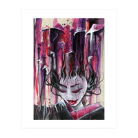 Geisha in Mushrooms: The Surrealistic Concubine (Print Only)