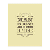 I Shot A Man In Reno (Print Only) thumbnail