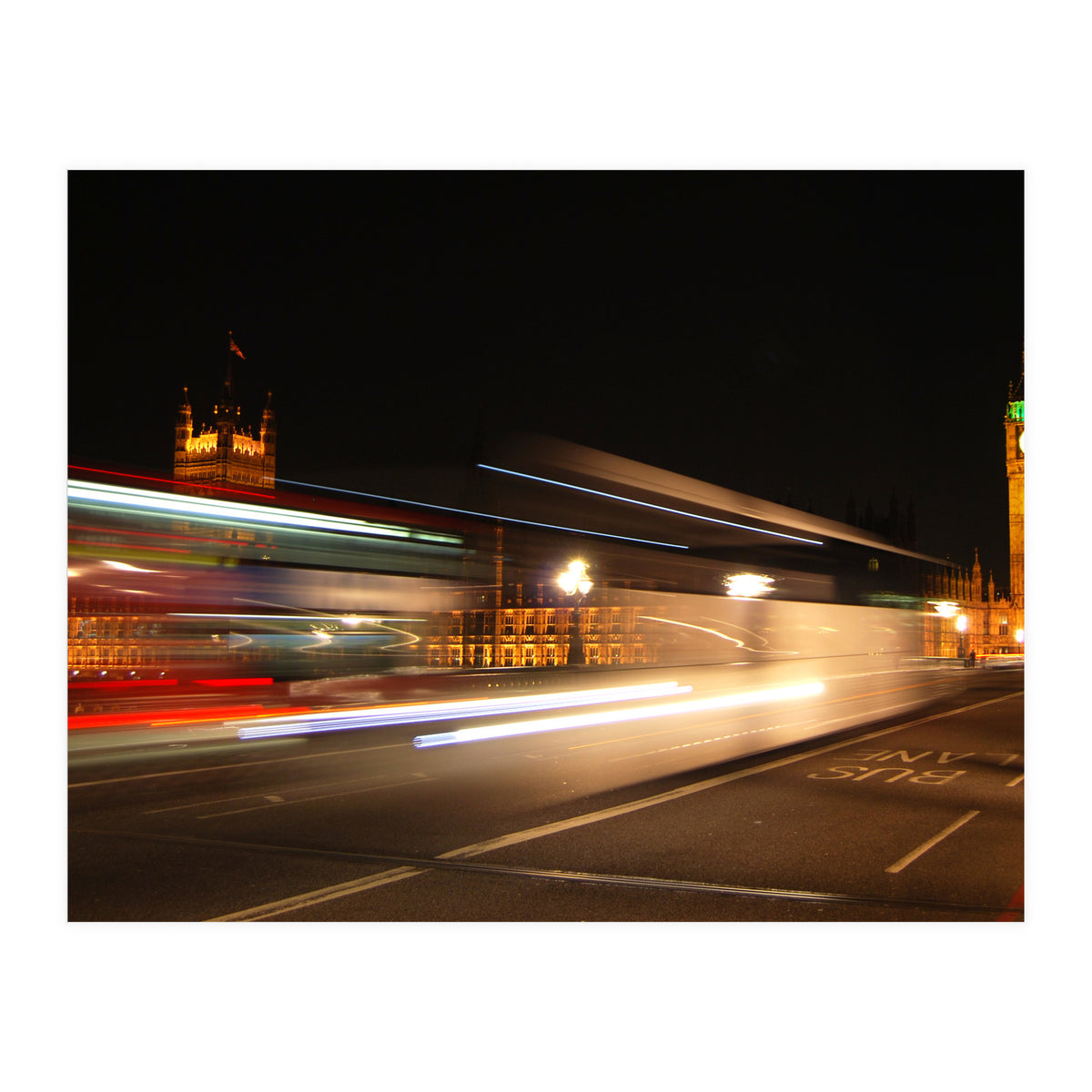 London Big Ben At Night (Print Only)