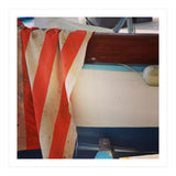 Fishing boat and striped sail (Print Only) thumbnail