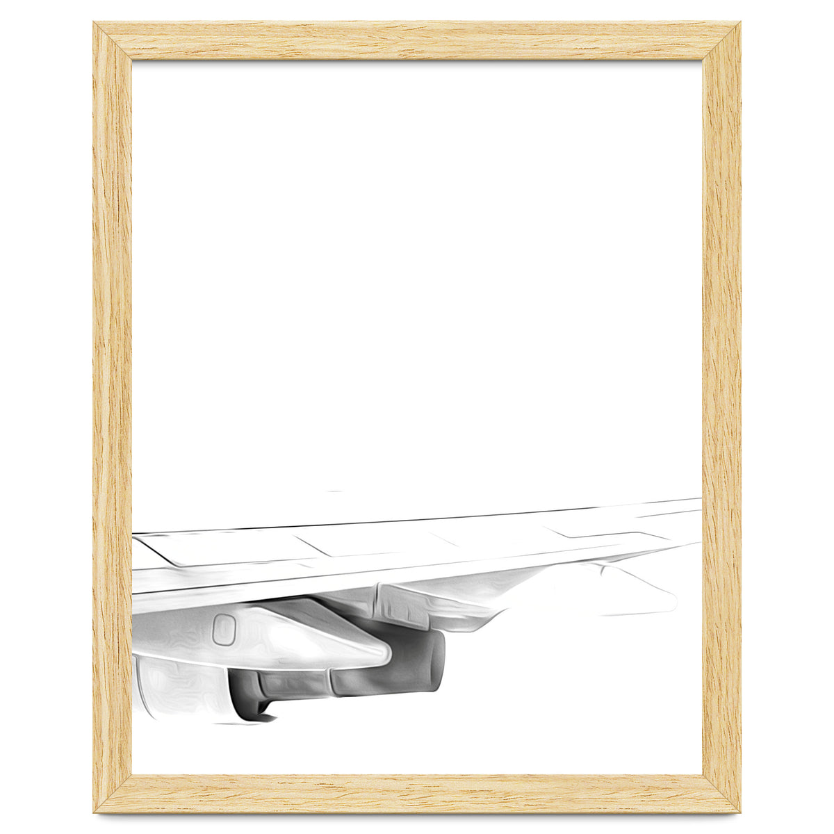 Black and White Airplane