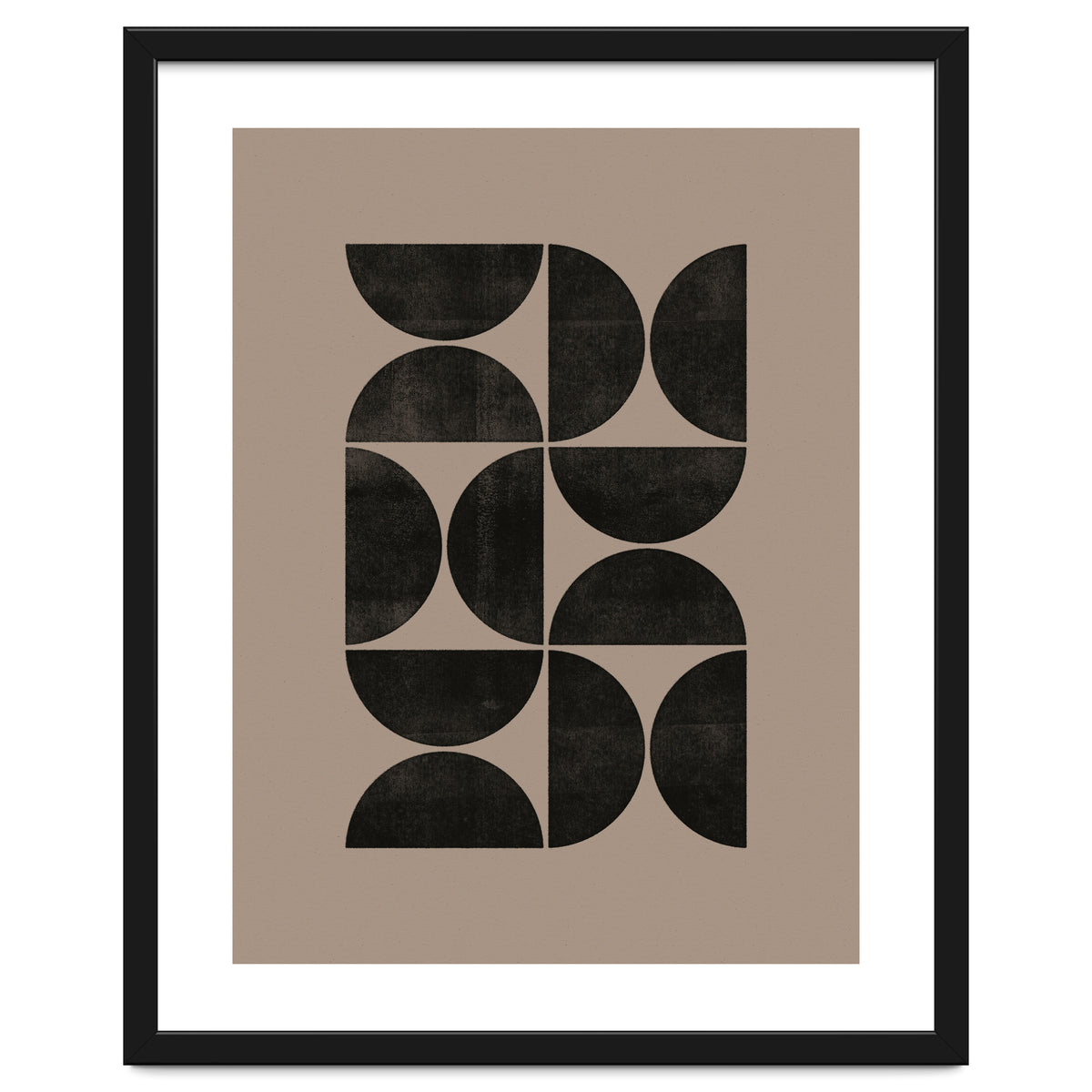 Mid-Century Modern No.24 - Woodblock Print