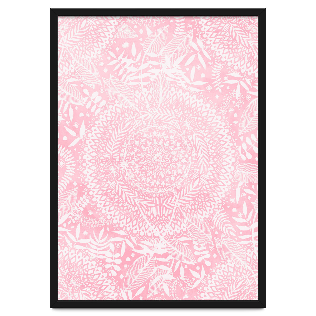 Medallion Pattern in Blush Pink