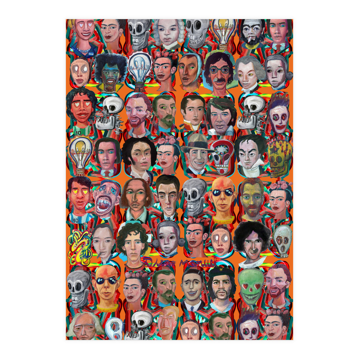 Formas 14 34 3d And Retratos 5 (Print Only)