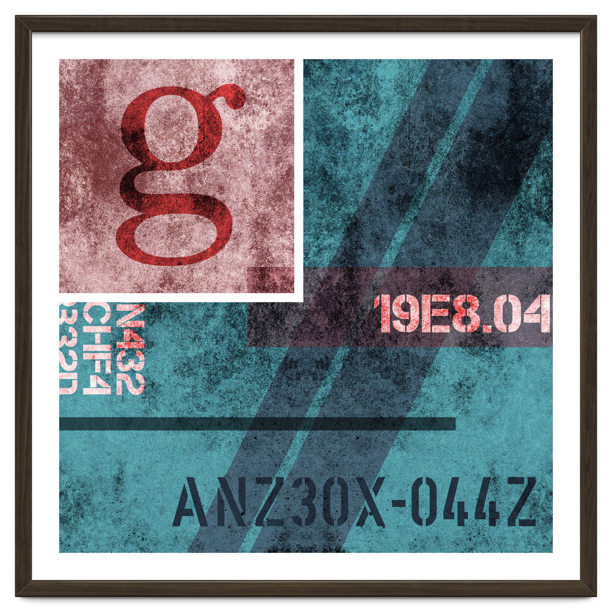 Abstract Industrial Blue