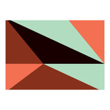 Geometric Shapes No. 17 - pink, brown, mint green & black (Print Only) thumbnail
