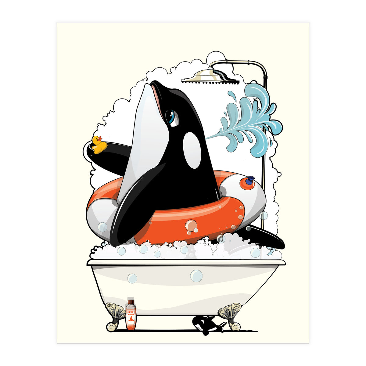 Orca in the Bathtub (Print Only)