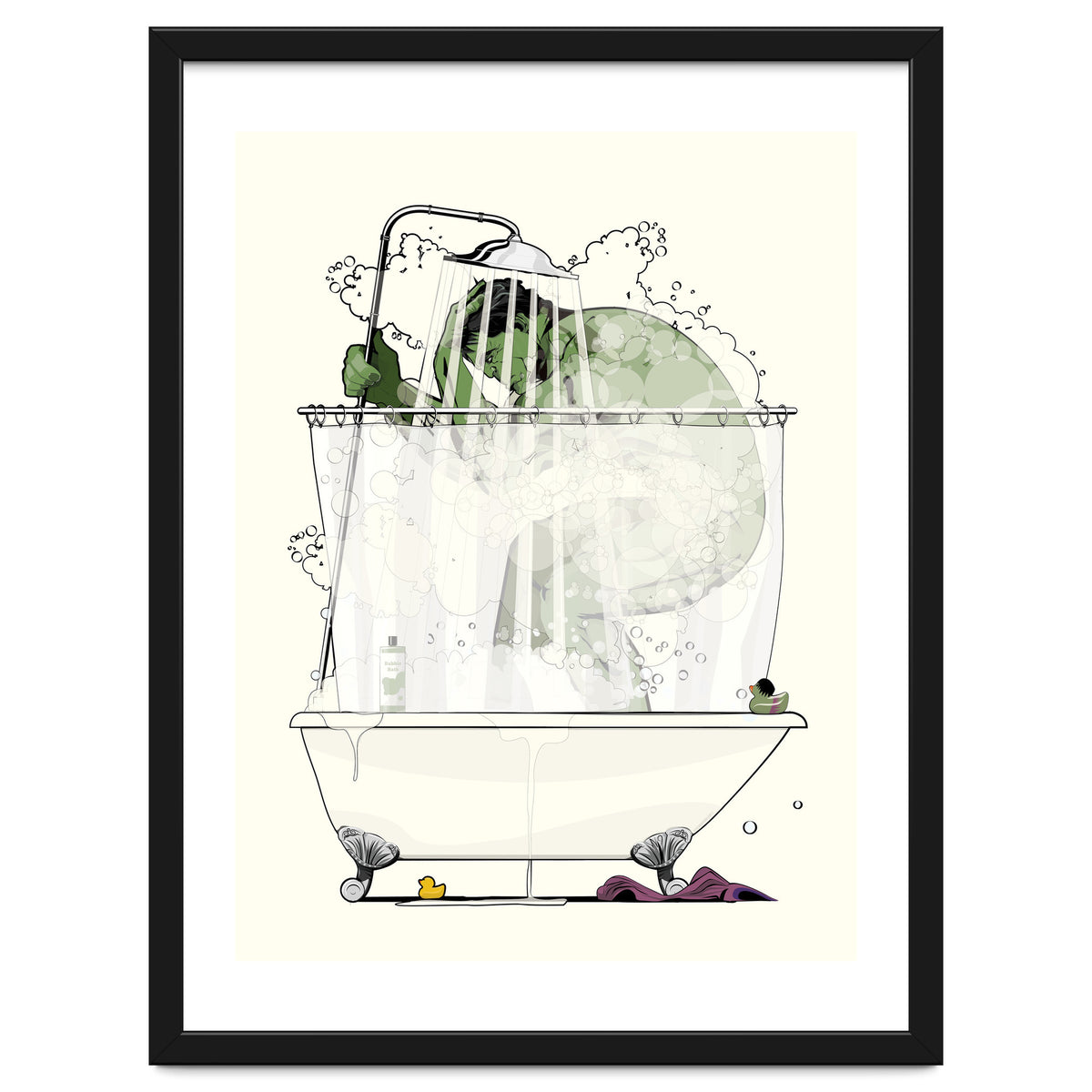 Hulk in the Shower, funny bathroom humour