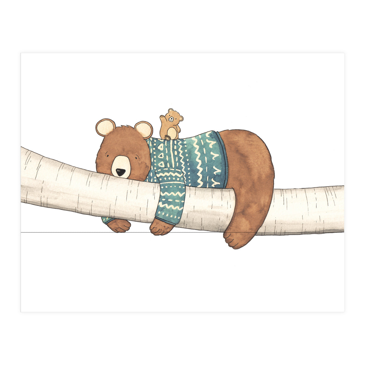 Tired Bear, Lively Bear (Print Only)