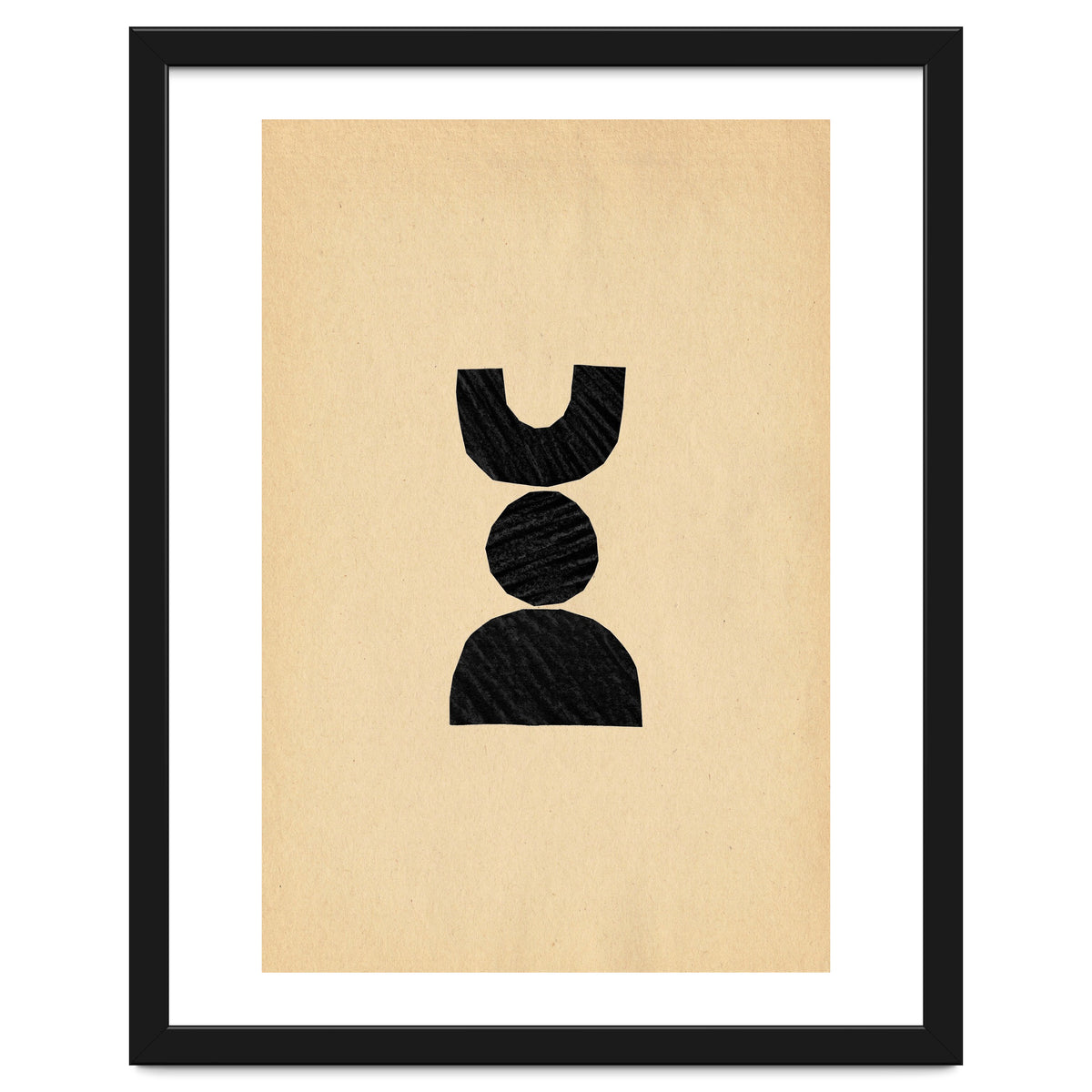 Abstract balancing shapes